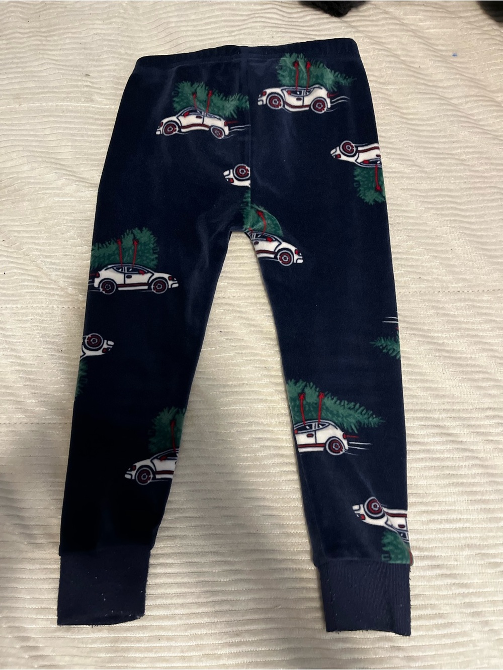 The Children's Place Navy Blue Holiday Car Print Pajama Bottoms